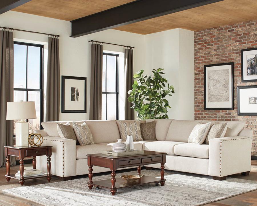 Aria - L-Shaped Sectional - Beige