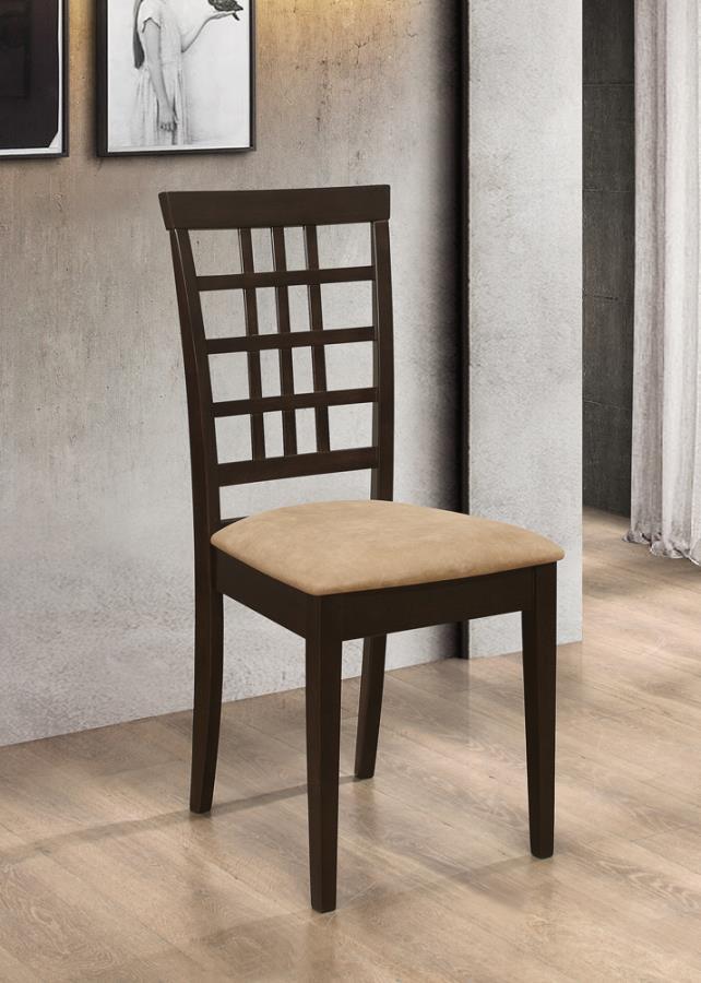 Kelso - Lattice Back Dining Chair (Set of 2) - Brown