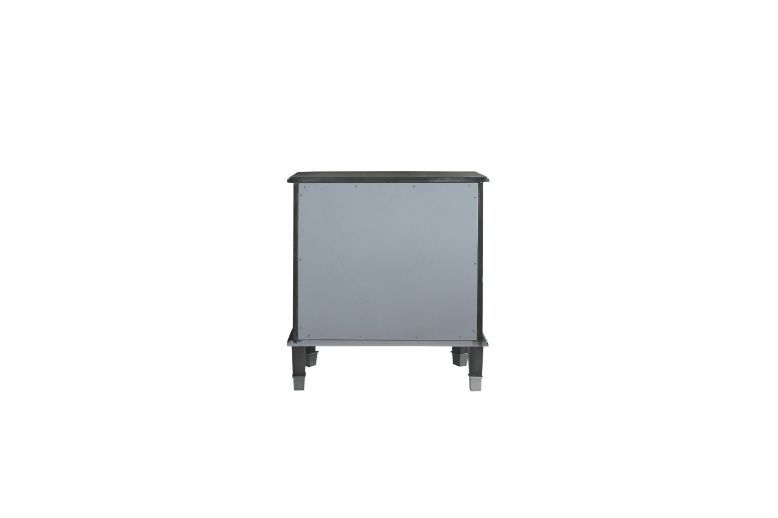 House - Beatrice Nightstand - Charcoal & Light Gray Finish