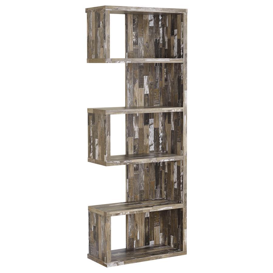 Coaster - 5-tier Alternating Boxes Design Bookcase