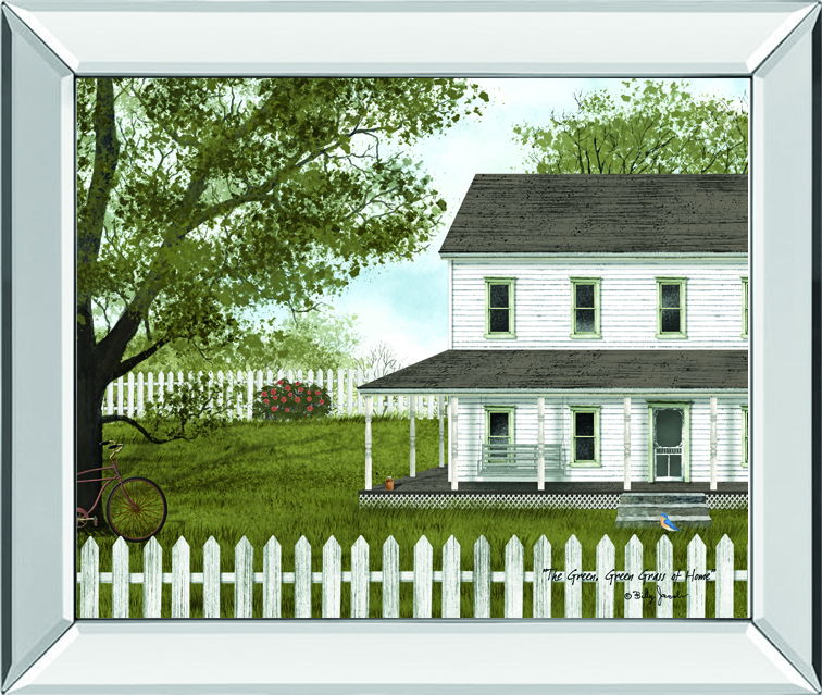 The Green, Green Grass Of Home By Billy Jacobs - Mirror Framed Print Wall Art