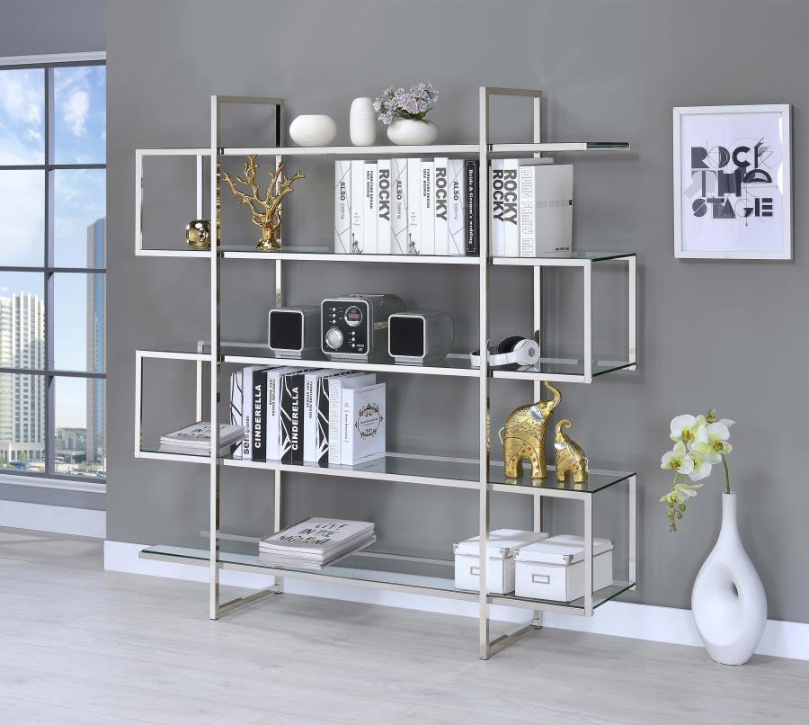 Elmer - 5-Shelf Bookcase - White