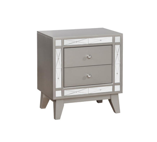 Leighton - Nightstand - Silver