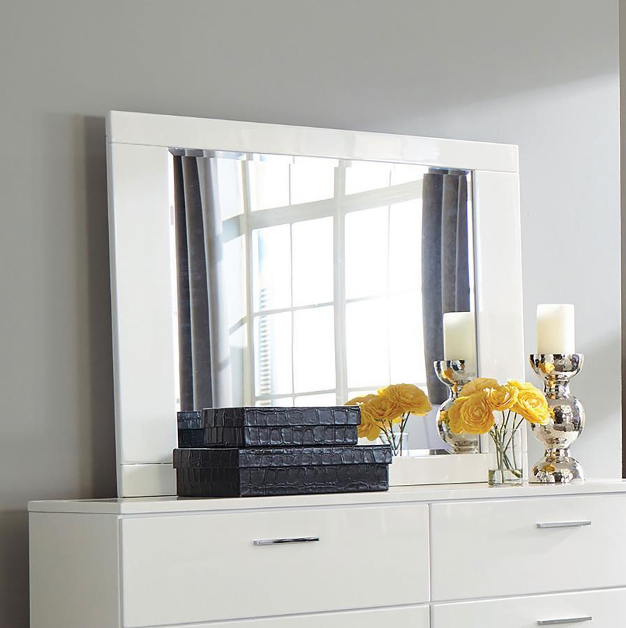 Felicity - Rectangle Dresser Mirror - White