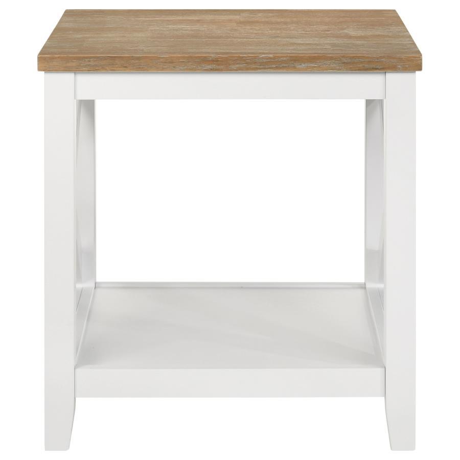 End Table - White - Wood