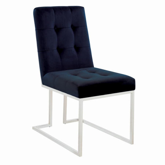 Cisco - Upholstered Dining Chair (Set of 2) - Blue