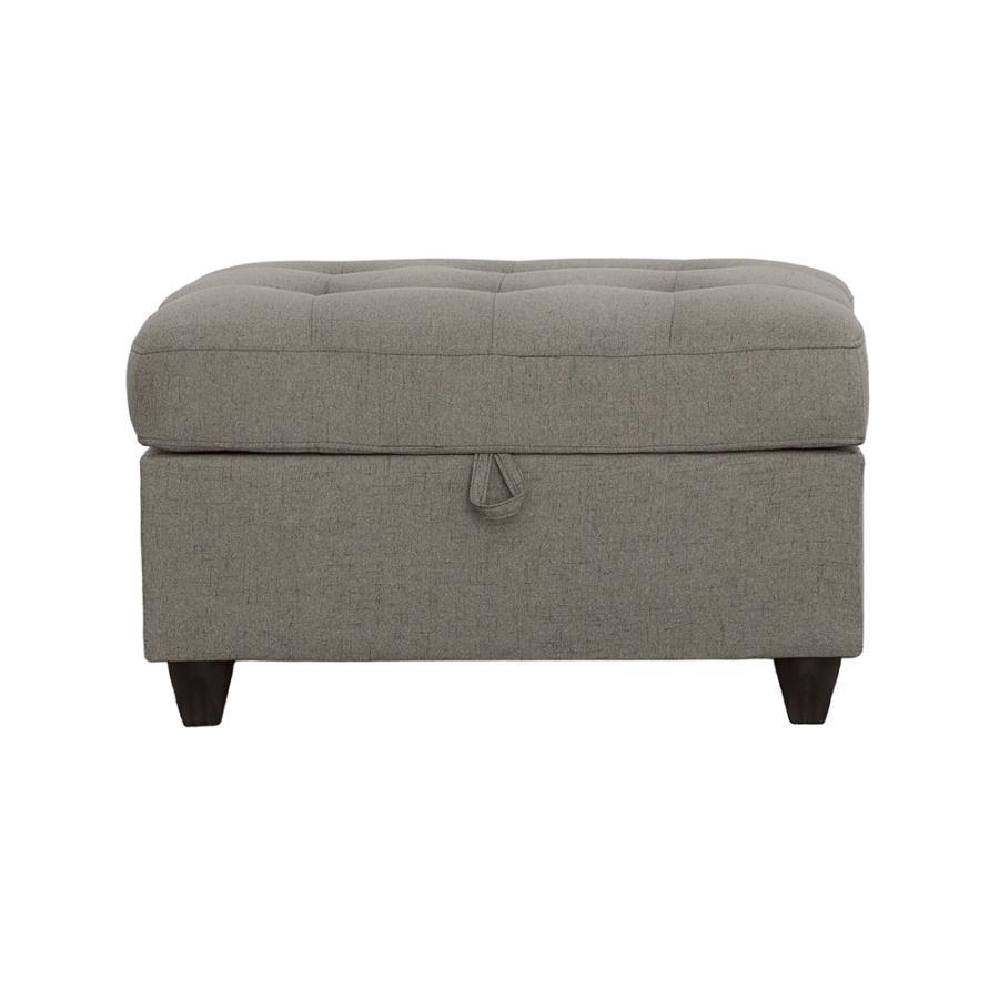 Stonenesse - Sectional - Grey - Storage Ottoman