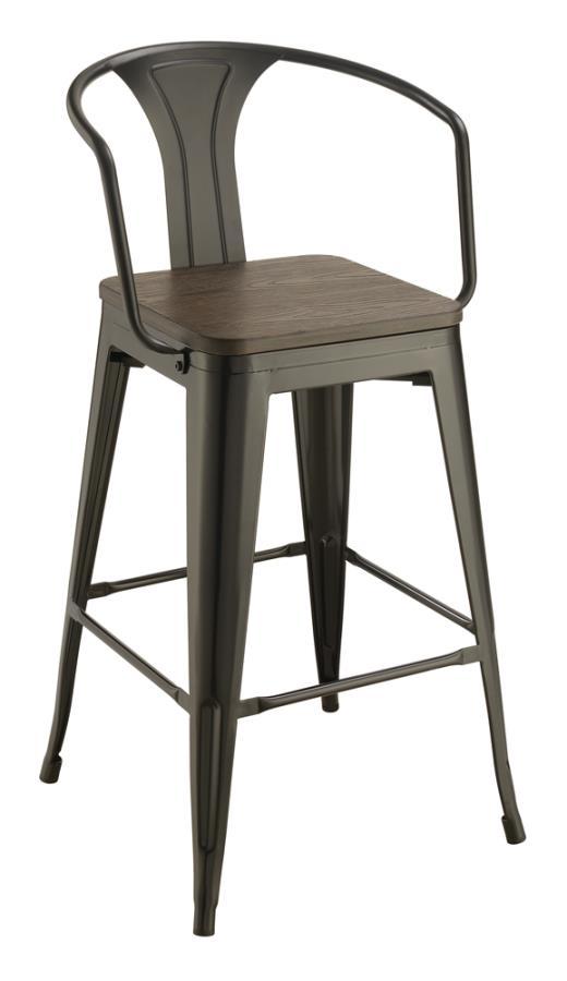 Geneva - Bar Stool (Set of 2) - 41.5" - Black