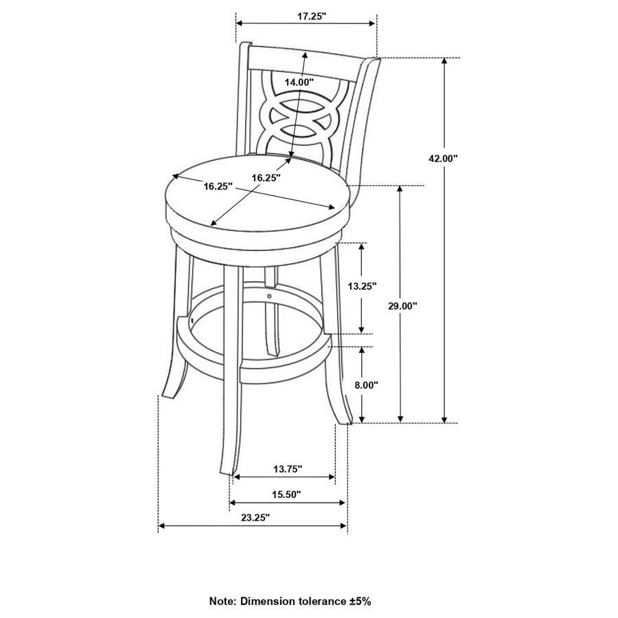 Coaster - Swivel Stools with Upholstered Seat (Set of 2)