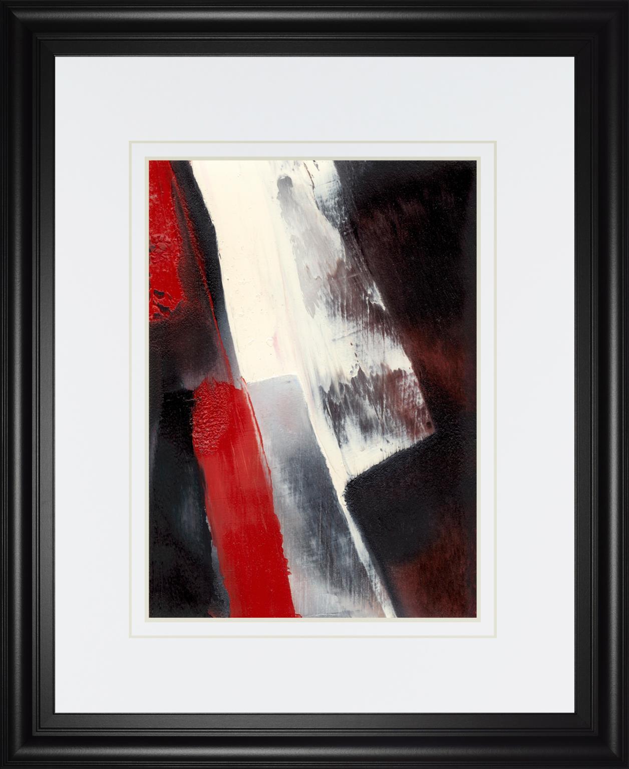 Red Streak I By Sharon Gordon 34x40 - Dark Gray