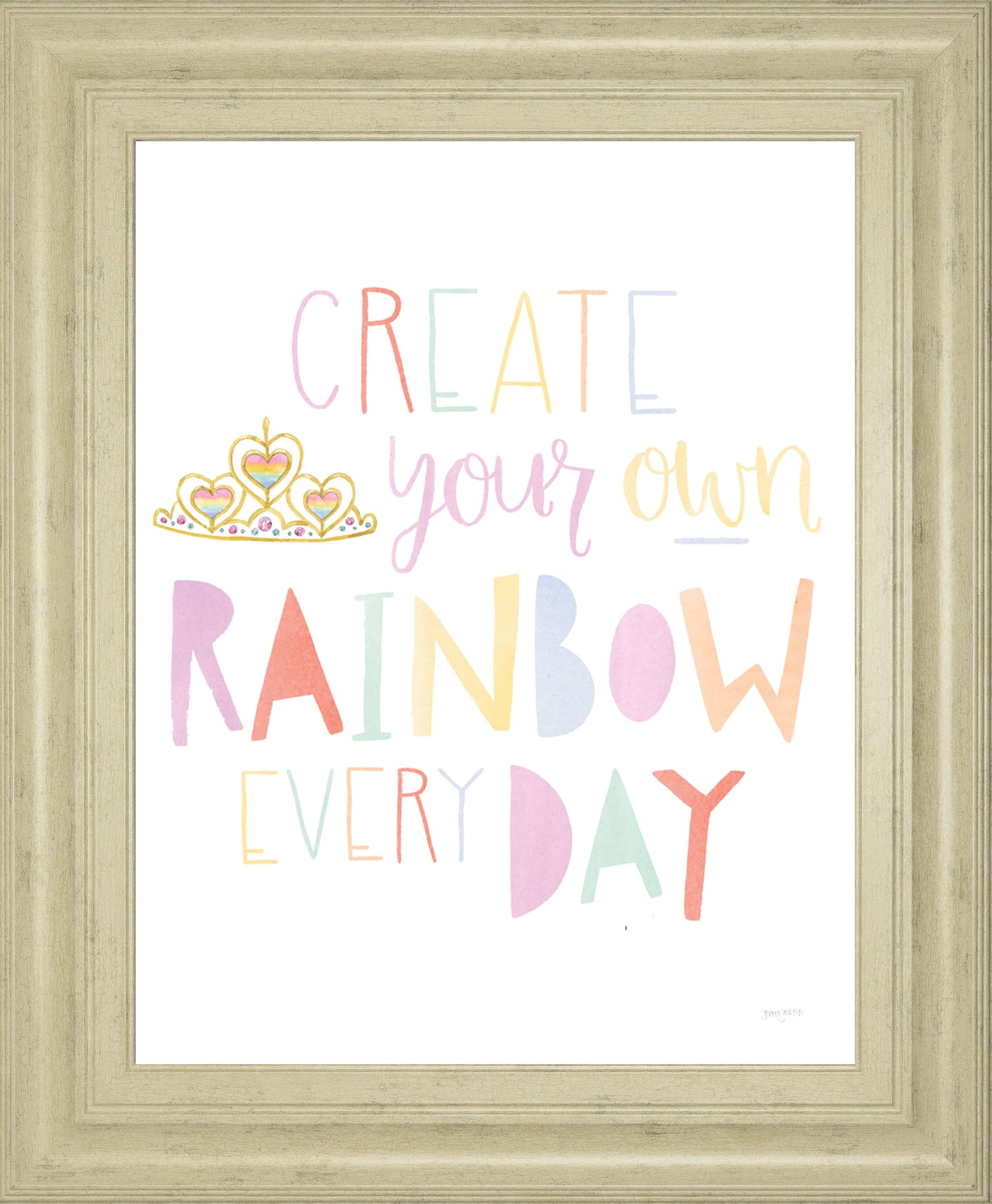 Lets Chase Rainbows III By Jenaya Jackson - Framed Print Wall Art