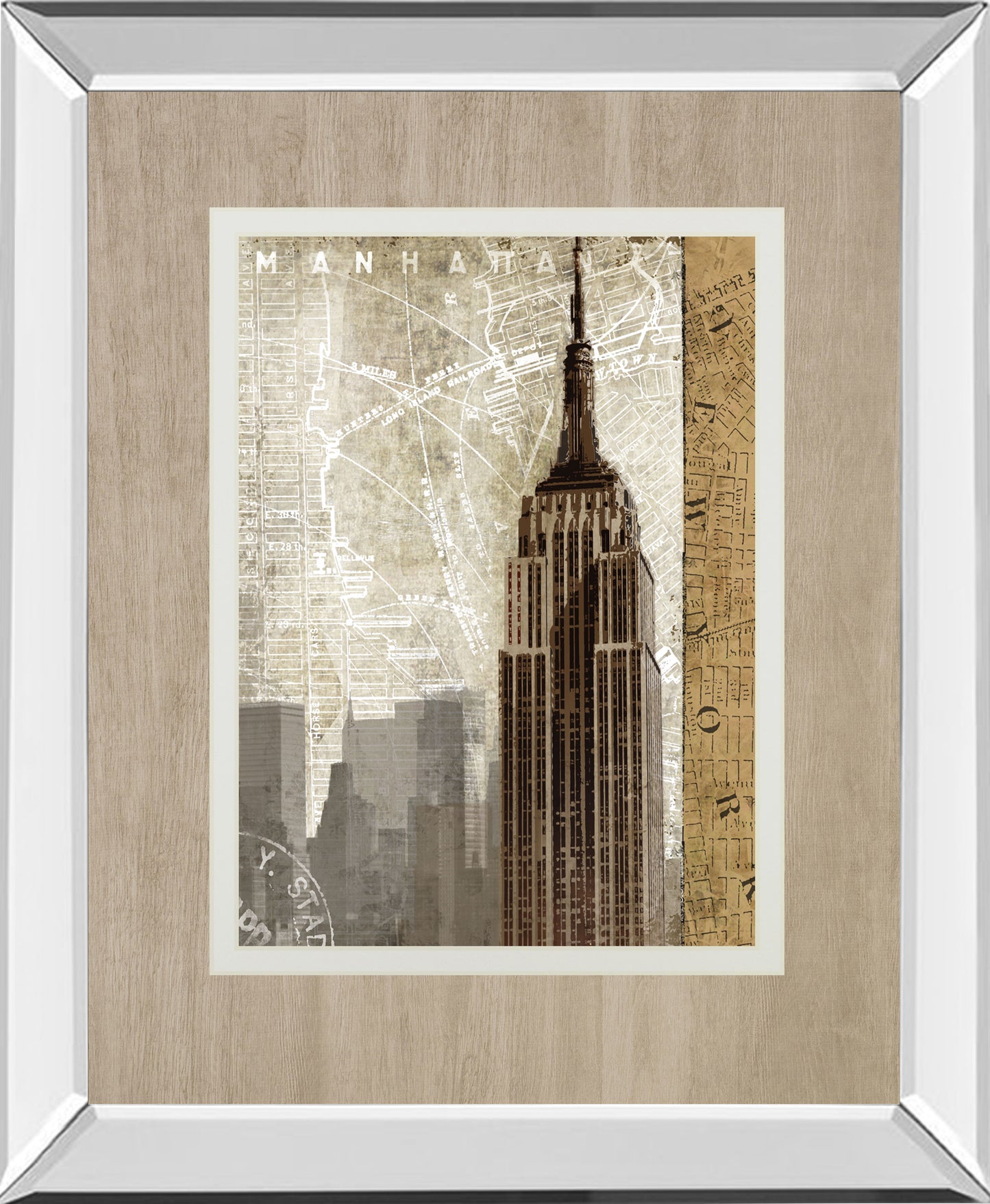 Autumn In New York By Mallett K Mirrored Frame