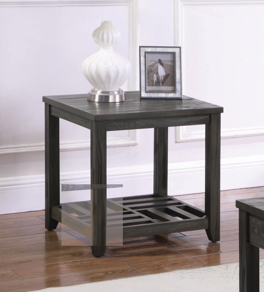 Cliffview - 1-Shelf Rectangular End Table - Gray