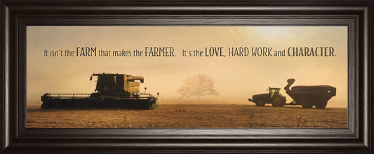 The Farmer By Lori Dieter - 18 x 42 - Dark Brown