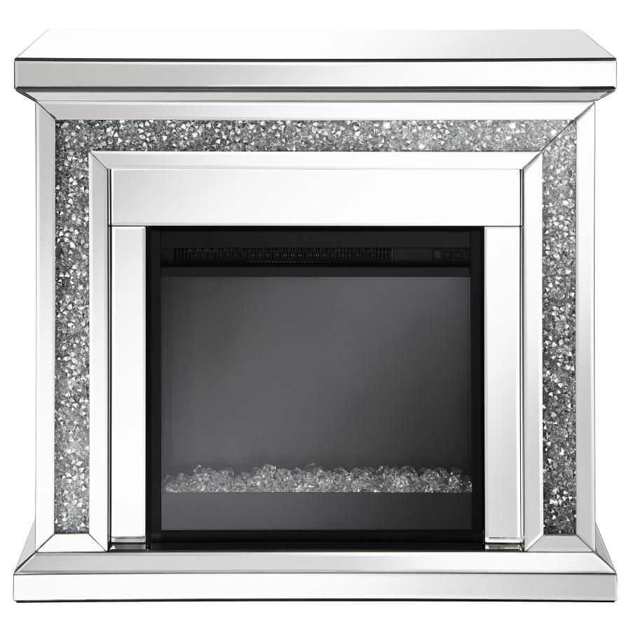 Lorelai - Fireplaces With Crushed Crystals - Pearl Silver