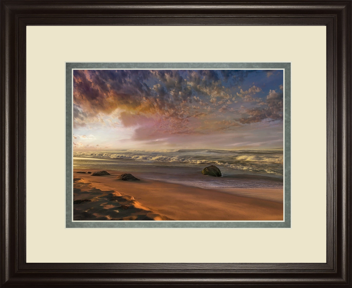 Summer Magic By Mike Calascibetta - Framed Print Wall Art - Dark Brown