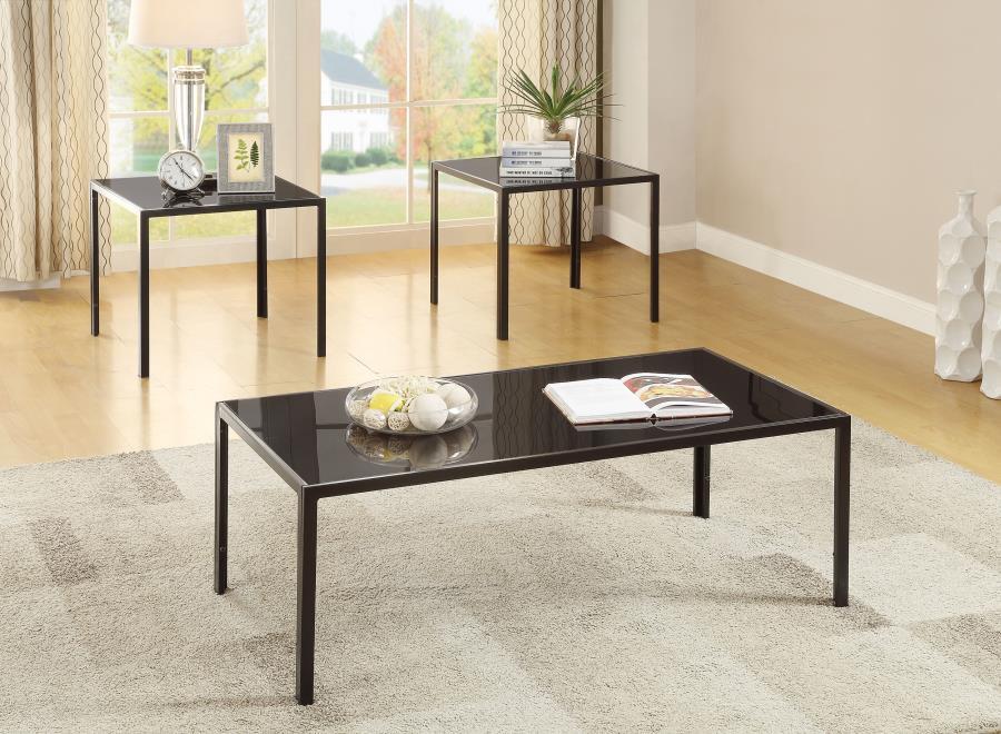 Brock - 3 Piece Table Set - Black