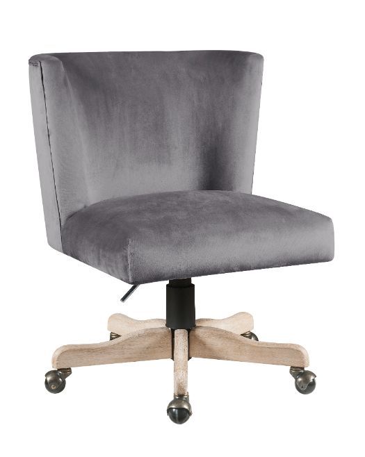 Cliasca - Office Chair - Gray Velvet