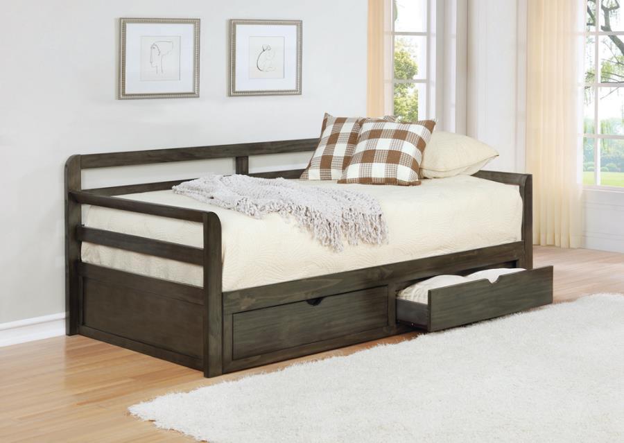 Sorrento - 2-Drawer Twin Day Bed - Brown