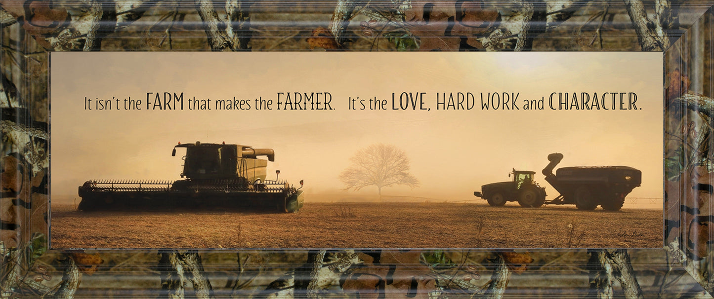 The Farmer By Lori Dieter - 18 x 42 Wall Art - Dark Brown