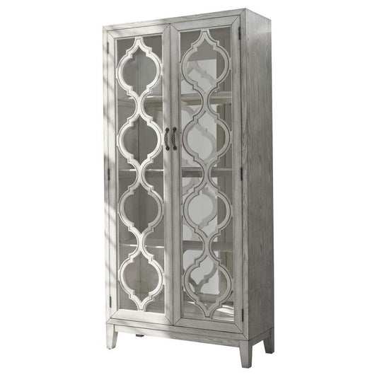Mckellen - 2-door Tall Cabinet - Beige
