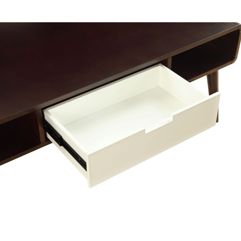 Christa - Coffee Table - Espresso & White