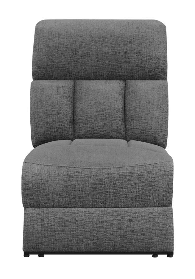 Bahrain - Armless Armless Power Recliner - Gray