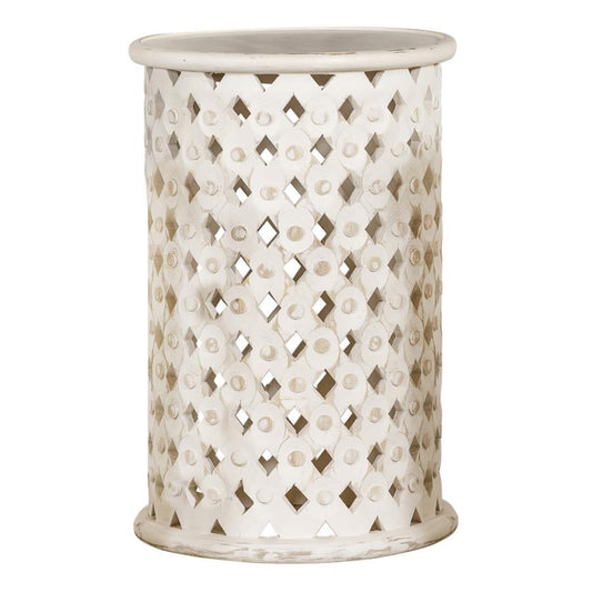 Krish - Accent Table - White