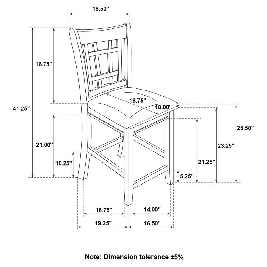 Lavon - Counter Chair (Set of 2) - Brown