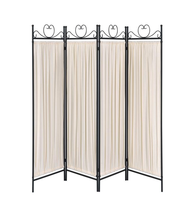 Dove - 4-panel Folding Screen - Beige