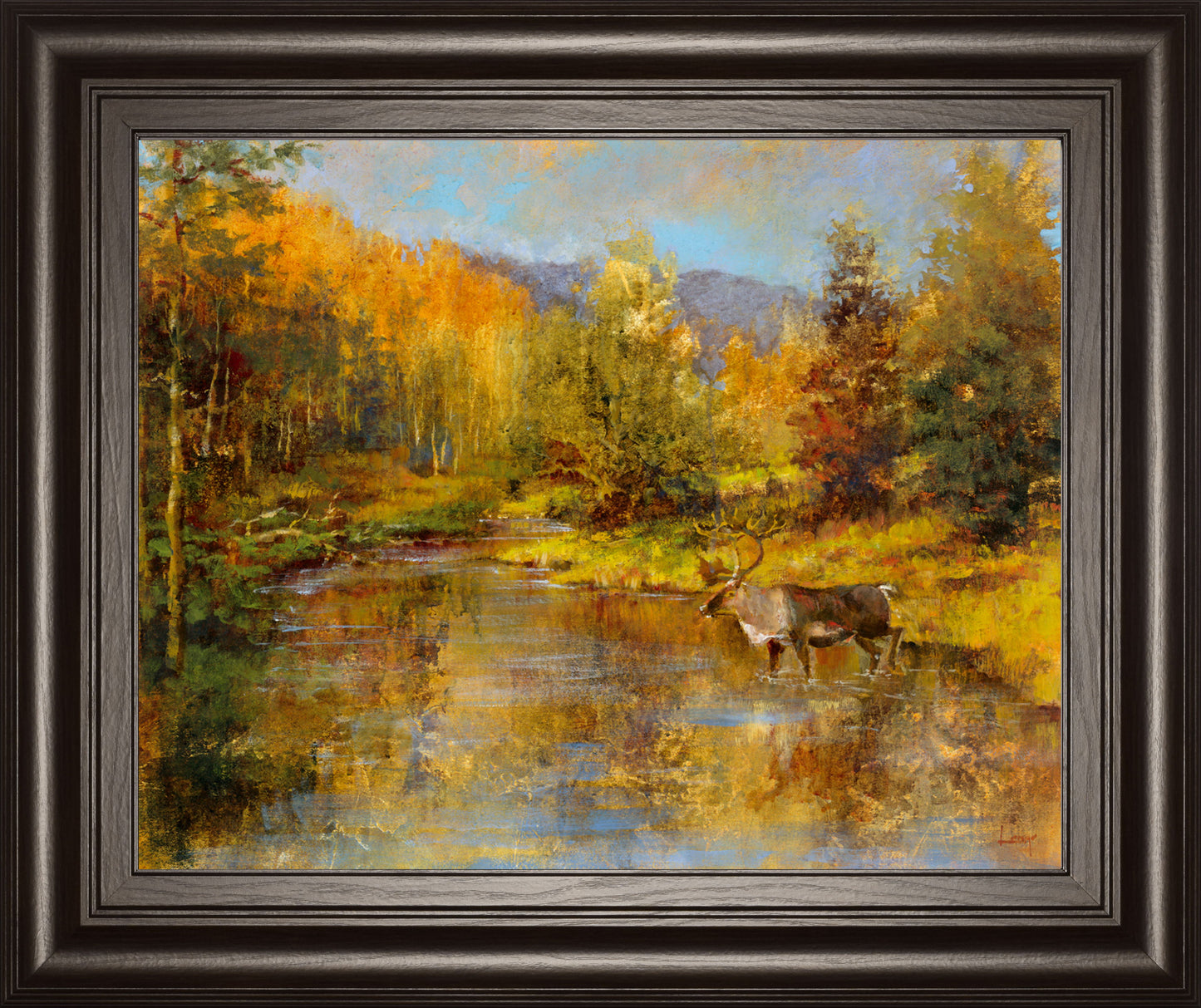 Magnificent Valley By Longo - Framed Print Wall Art - Yellow