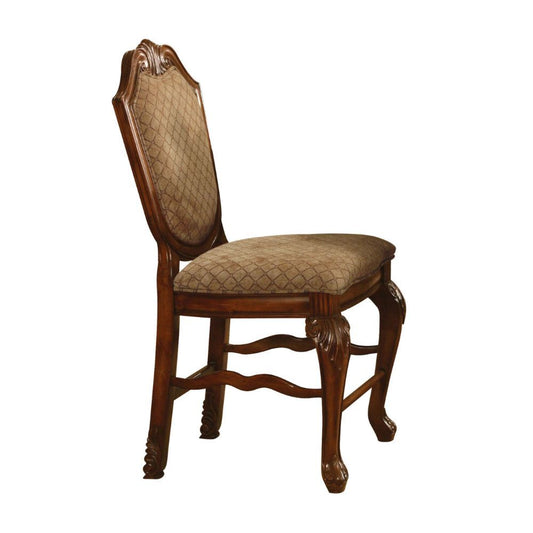 Chateau De Ville - Counter Height Chair (2 Piece) - Fabric & Cherry