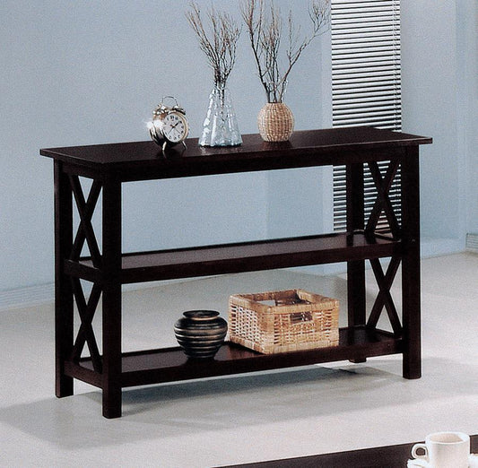 Rachelle - Sofa Table With 2-Shelf - Black