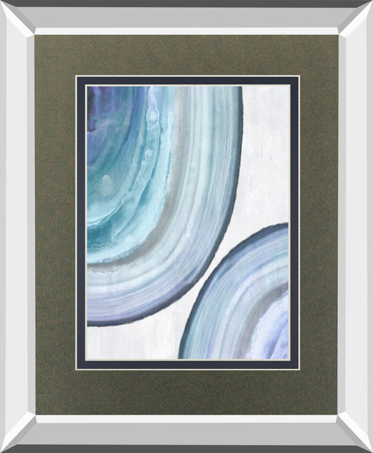 Endless Blue II By Eva Watts Mirrored Frame
