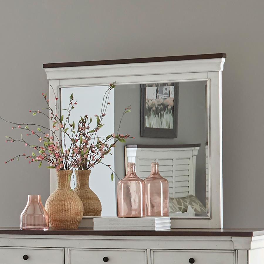 Hillcrest - Rectangular Dresser Mirror - White