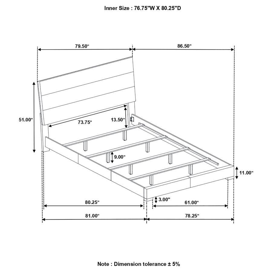 Felicity - Panel Bed