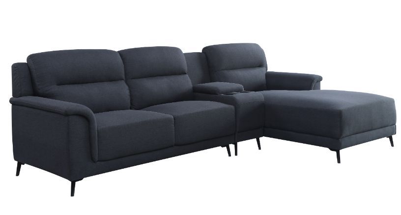 Walcher - Sectional Sofa - Gray Linen