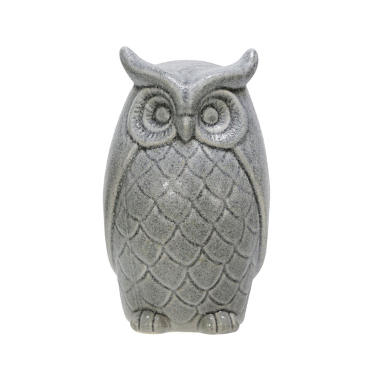 Owl Figurine Gray