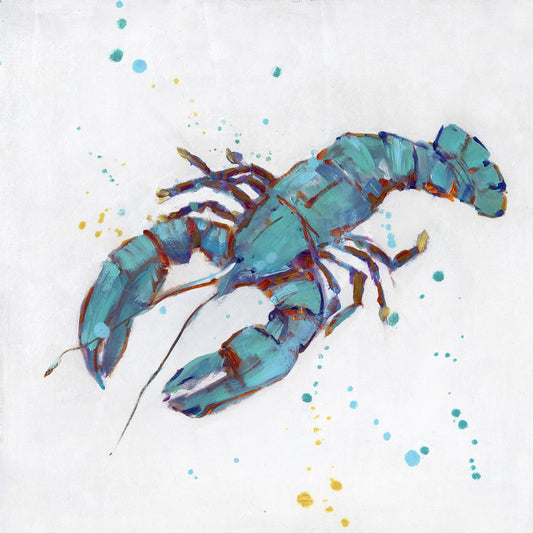 Small - Bubbly Blue Lobster By Sally Swatland