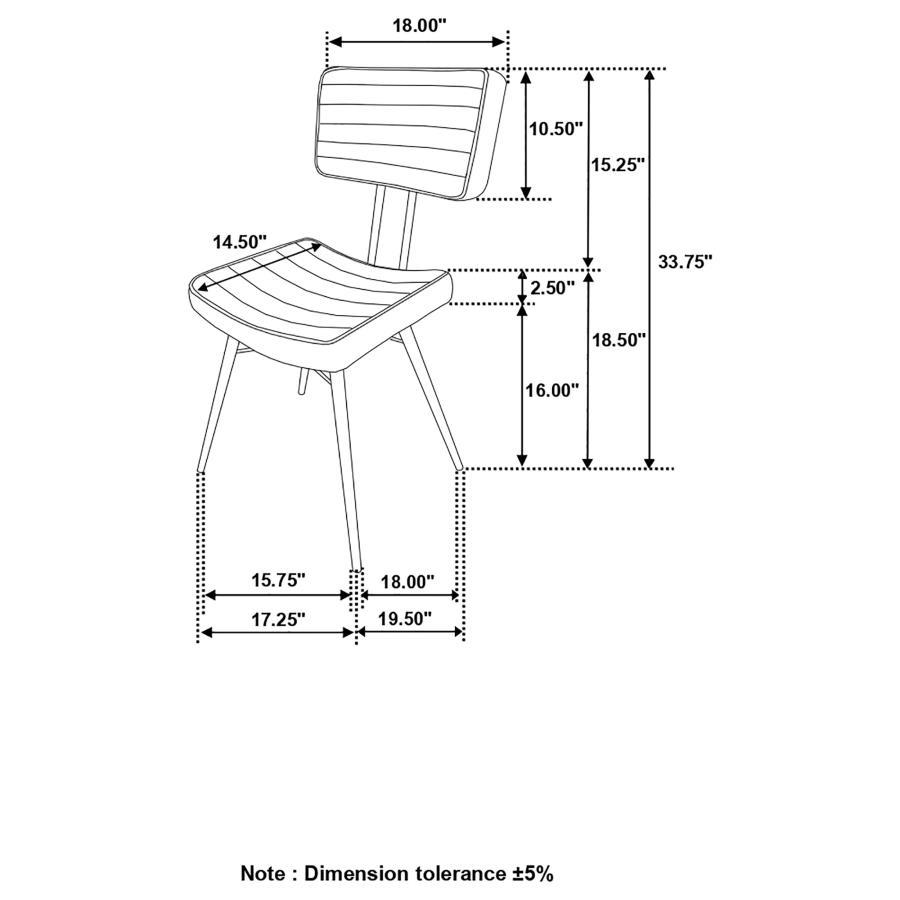 Misty - Side Chair (Set of 2) - Brown