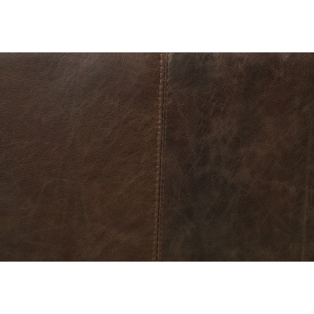 Winchester - Chair - Aluminum & Distress Espresso Top Grain Leather