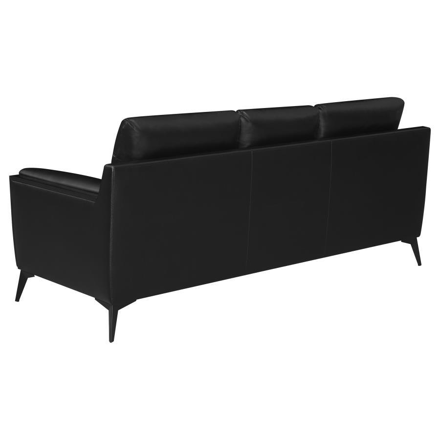 Moira - 2 Piece Living Room Set (Sofa And Loveseat) - Black