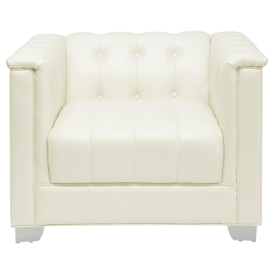 Chaviano - White - Chair - Pearl