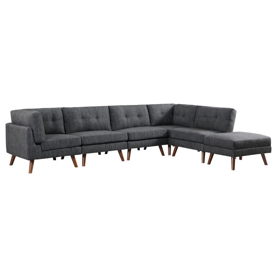 Churchill - 6 Piece Sectional - Dark Gray