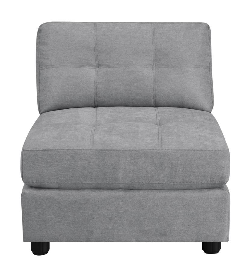 Claude - Armless Chair - Gray