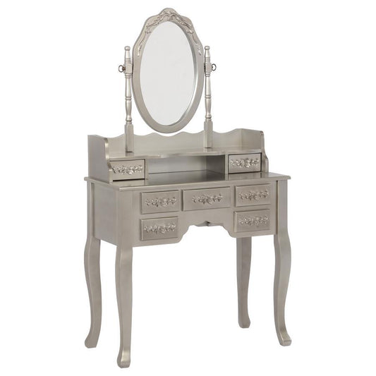 Sabrina - 2-piece Vanity Set - Pearl Silver