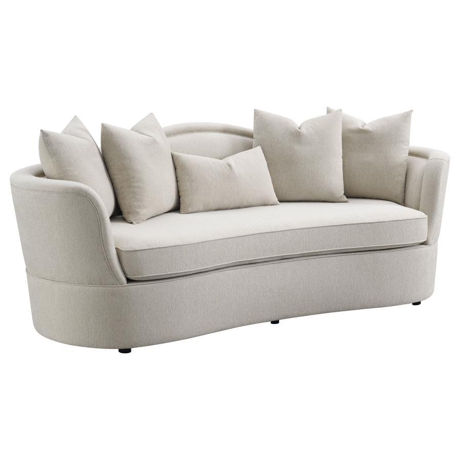 Kamilah - 3 Piece Living Room Set (Sofa, Loveseat, Chair) - White