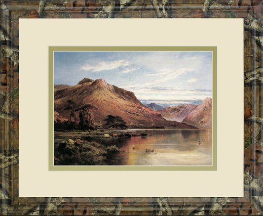 The Kirk At Arrochar By Alfred De - 34 x 40 Wall Art - Dark Brown