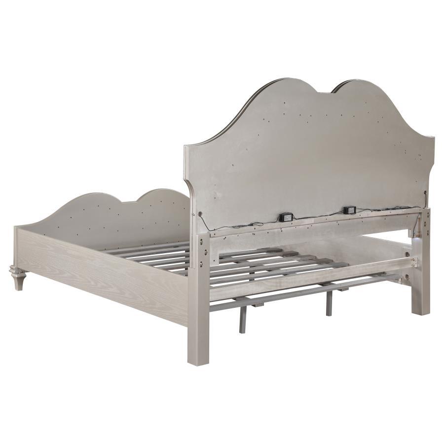 Evangeline - California King Bed 5 Piece Set - White