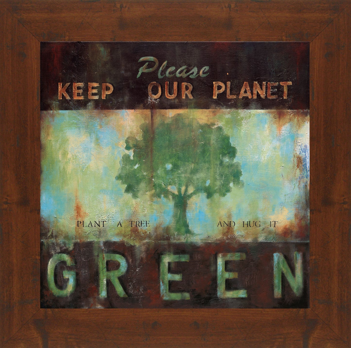 Green Planet By Wani Pasion - Framed Print Wall Art